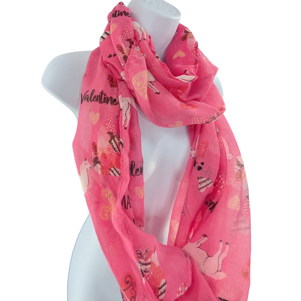 Valentines Day Animal Heart Scarf by Collection Eighteen - Picture 7 of 9